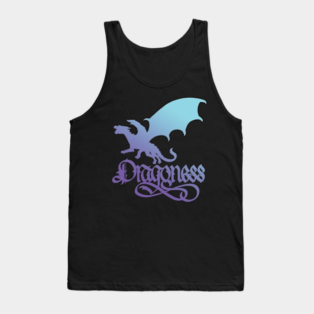 Dragoness Fade Tank Top by polliadesign